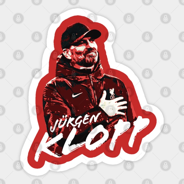 Jurgen Klopp Is Red Sticker by Colana Studio